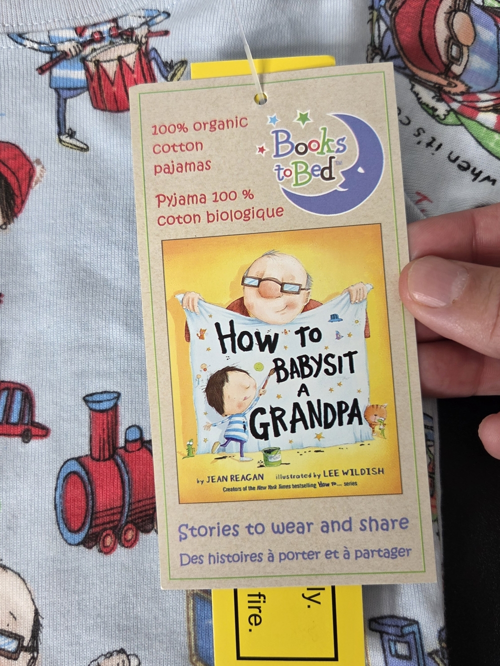 Blue 'How to Babysit Grandpa' Kids Pajama Set - Picture 3 of 5